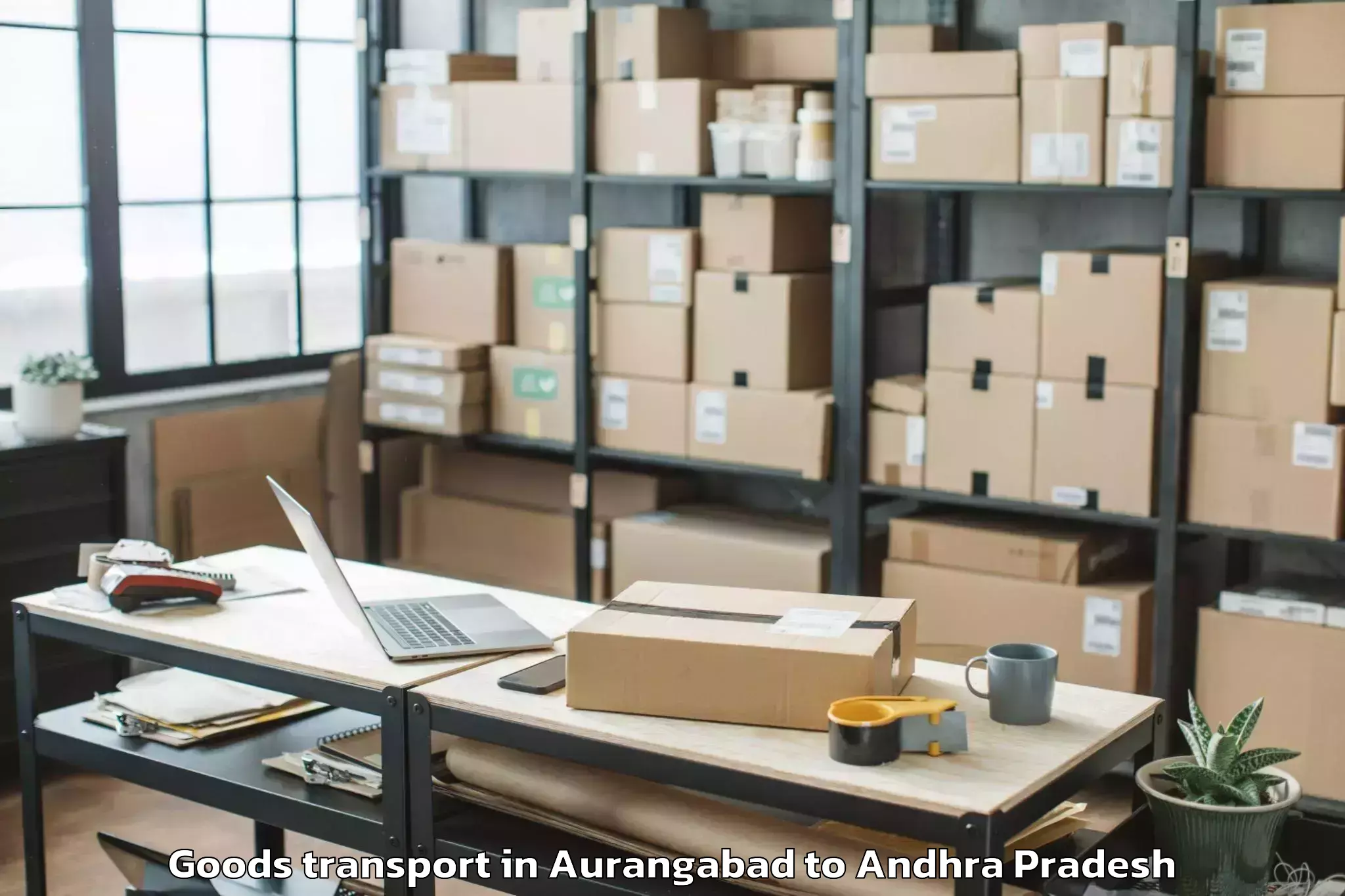 Trusted Aurangabad to Avanigadda Goods Transport